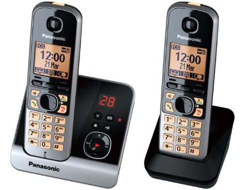 Panasonic KX-TG6722GB Duo Schnurlostelefon schwarz